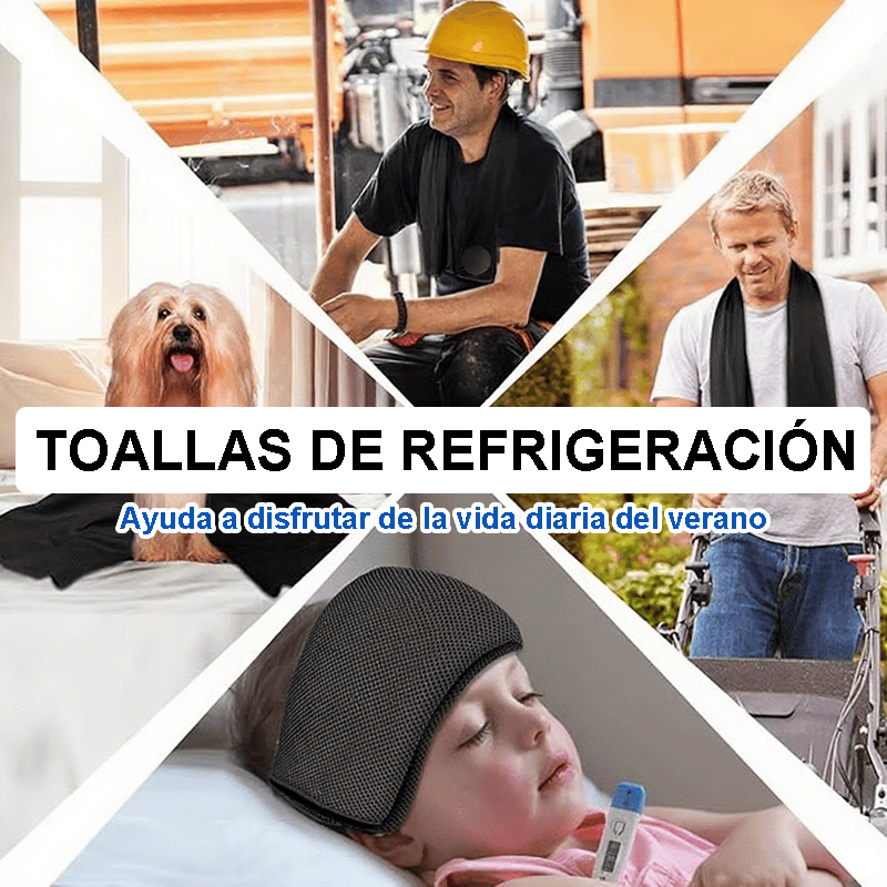 🔥ÚLTIMO DÍA COMPRE 1 LLEVE 1 GRATIS!!💥❄️Toalla Portátil y Reutilizable con Botella para la Refrigeración, Suave y Absorbente