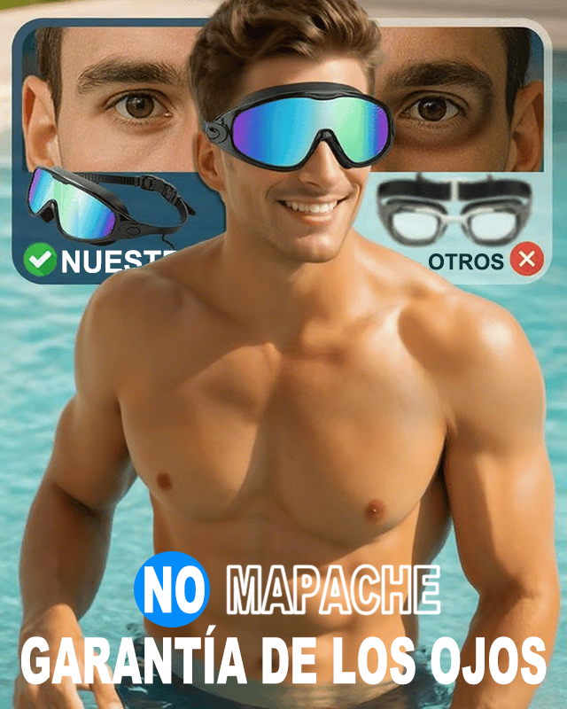 🔥COMPRE 2 LLEVE 1 GRATIS🏊♂️Gafas de natación impermeables para todos, visión ancha, antiniebla y con protección UV