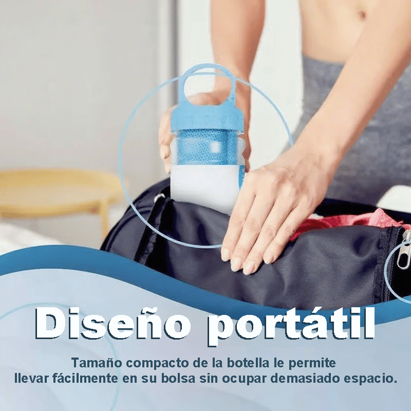 🔥ÚLTIMO DÍA COMPRE 1 LLEVE 1 GRATIS!!💥❄️Toalla Portátil y Reutilizable con Botella para la Refrigeración, Suave y Absorbente