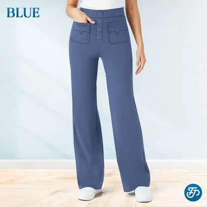 💖ÚLTIMO DÍA 50% DE DESCUENTO💷Pantalones Elásticos Casuales de Cintura Alta para Mujeres