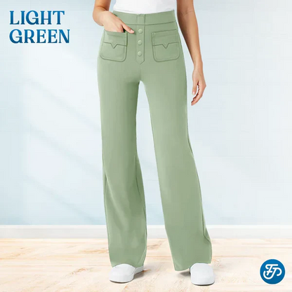 💖ÚLTIMO DÍA 50% DE DESCUENTO💷Pantalones Elásticos Casuales de Cintura Alta para Mujeres