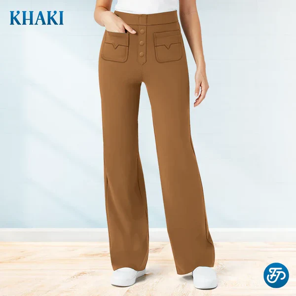 💖ÚLTIMO DÍA 50% DE DESCUENTO💷Pantalones Elásticos Casuales de Cintura Alta para Mujeres