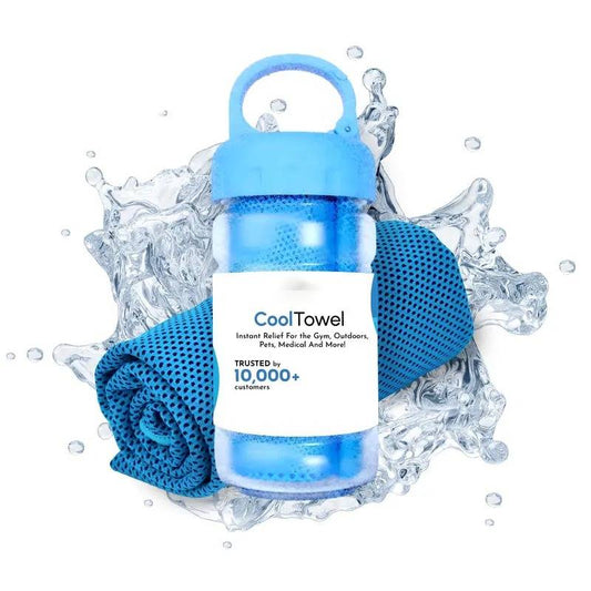 🔥ÚLTIMO DÍA COMPRE 1 LLEVE 1 GRATIS!!💥❄️Toalla Portátil y Reutilizable con Botella para la Refrigeración, Suave y Absorbente