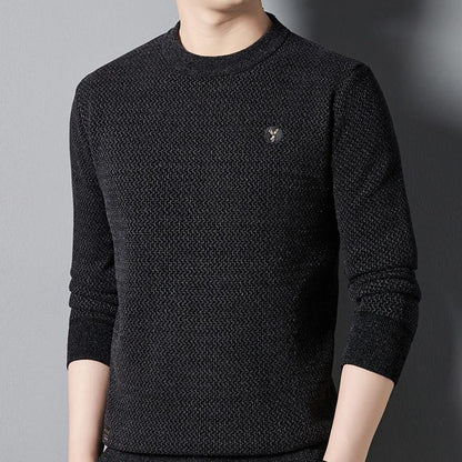 ✨ Top de cuello redondo acogedor de hombres - Regalo ideal🎁