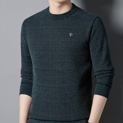 ✨ Top de cuello redondo acogedor de hombres - Regalo ideal🎁