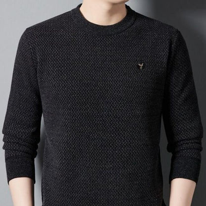 ✨ Top de cuello redondo acogedor de hombres - Regalo ideal🎁