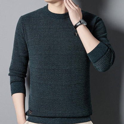 ✨ Top de cuello redondo acogedor de hombres - Regalo ideal🎁