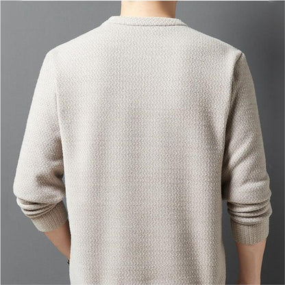 ✨ Top de cuello redondo acogedor de hombres - Regalo ideal🎁