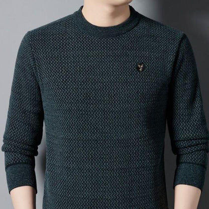 ✨ Top de cuello redondo acogedor de hombres - Regalo ideal🎁