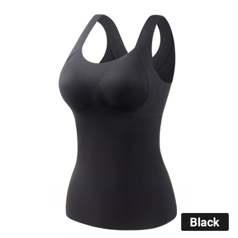 💖Black Friday Big Sale 60% OFF🌹[Regalo de mujer] Camisetas térmicas de tirantes para mujer con sujetador incorporado.