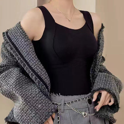💖Black Friday Big Sale 60% OFF🌹[Regalo de mujer] Camisetas térmicas de tirantes para mujer con sujetador incorporado.
