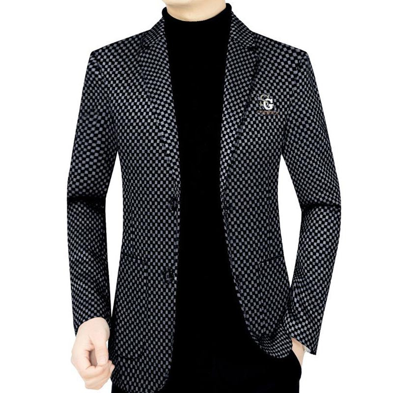 Chaqueta de traje casual de corte slim para hombre
