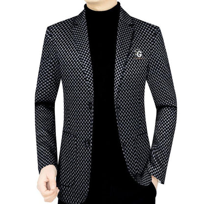 Chaqueta de traje casual de corte slim para hombre